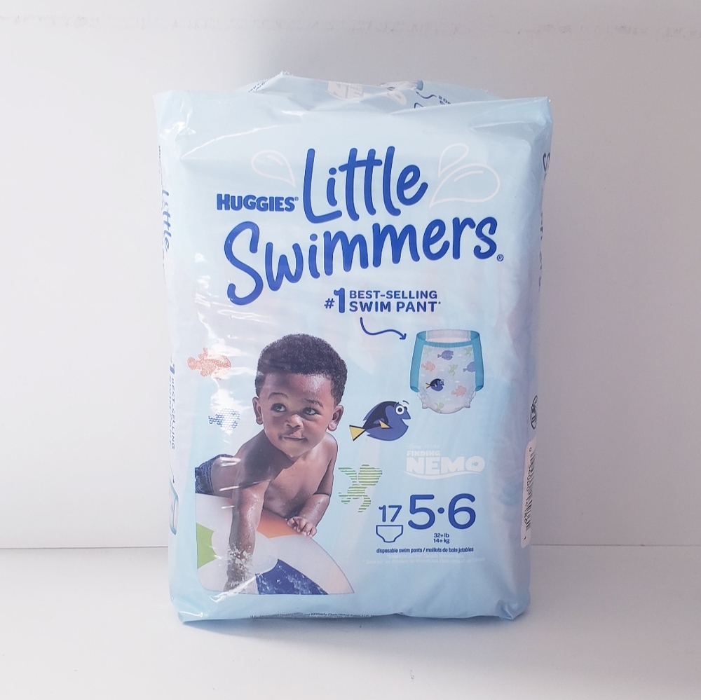 🐢2/$15 Huggies Little Swimmers Size 5-6 17CT